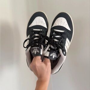 Adidas Classic Black and White Trainers